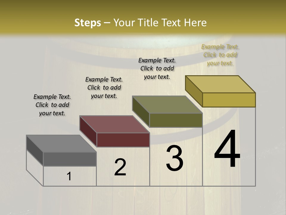 Toasting An Oak Barrel PowerPoint Template