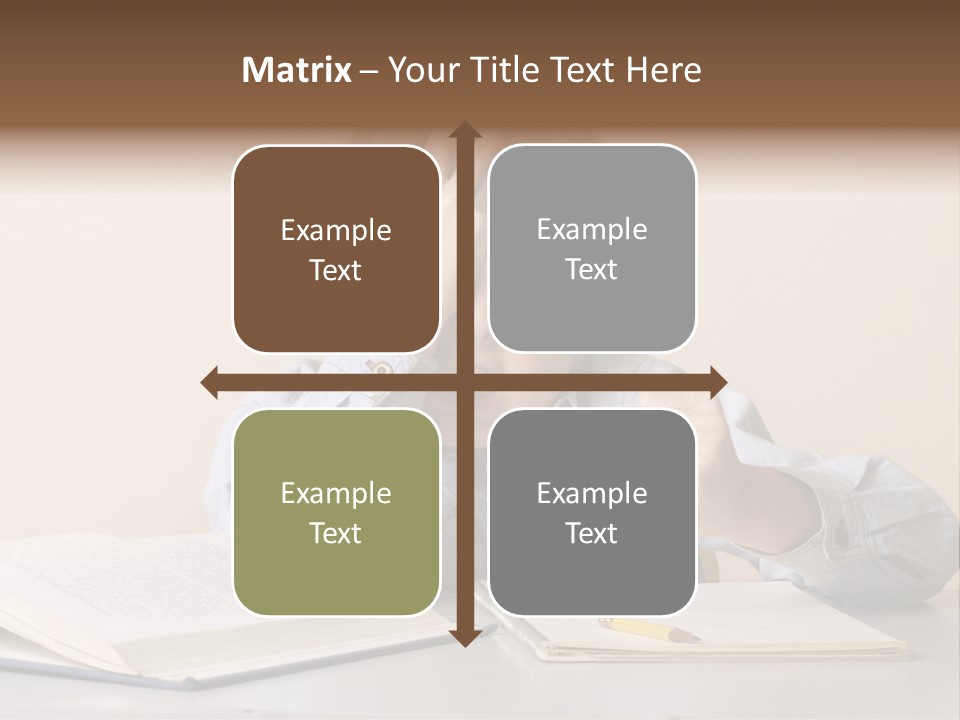 Frustration, Student, Desk, Work, PowerPoint Template