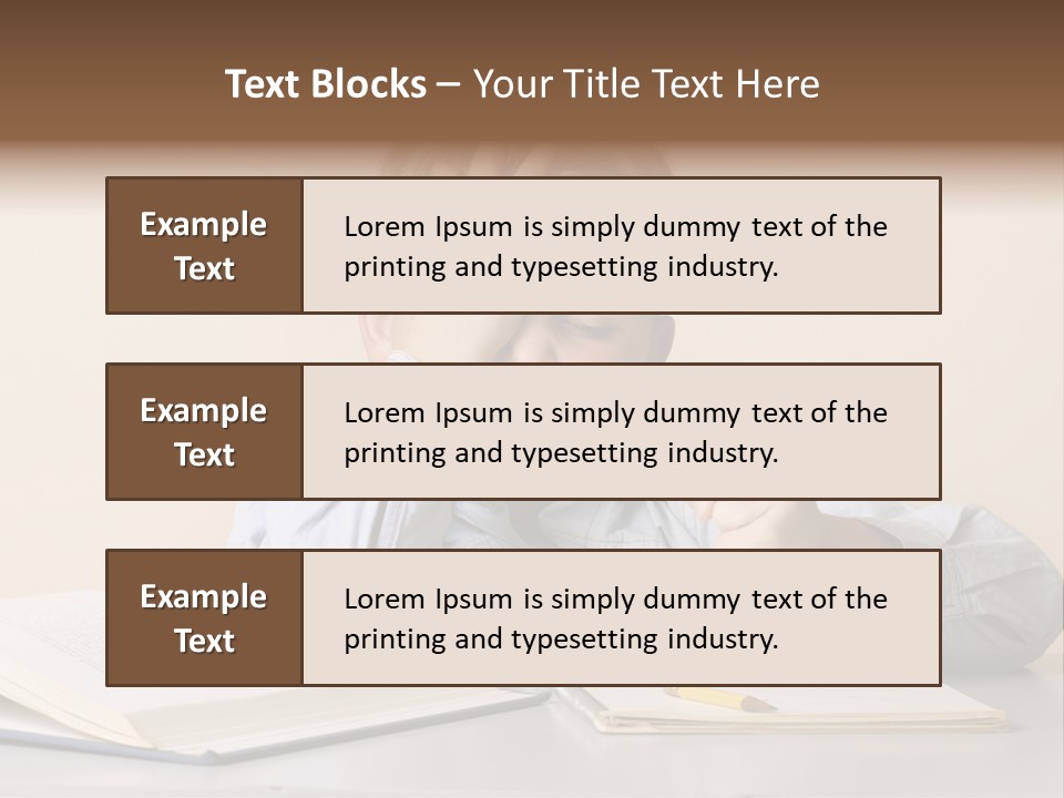 Frustration, Student, Desk, Work, PowerPoint Template