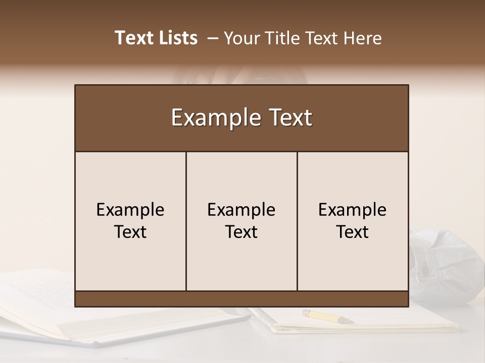 Frustration, Student, Desk, Work, PowerPoint Template