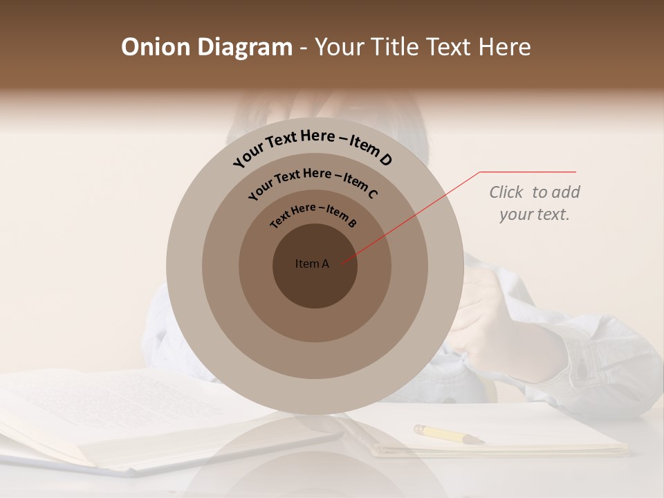 Frustration, Student, Desk, Work, PowerPoint Template