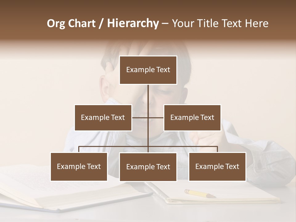 Frustration, Student, Desk, Work, PowerPoint Template