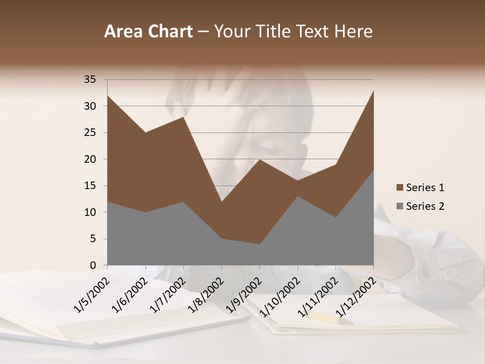 Frustration, Student, Desk, Work, PowerPoint Template