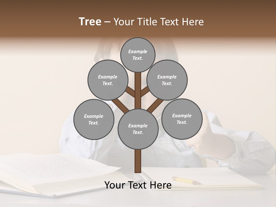 Frustration, Student, Desk, Work, PowerPoint Template
