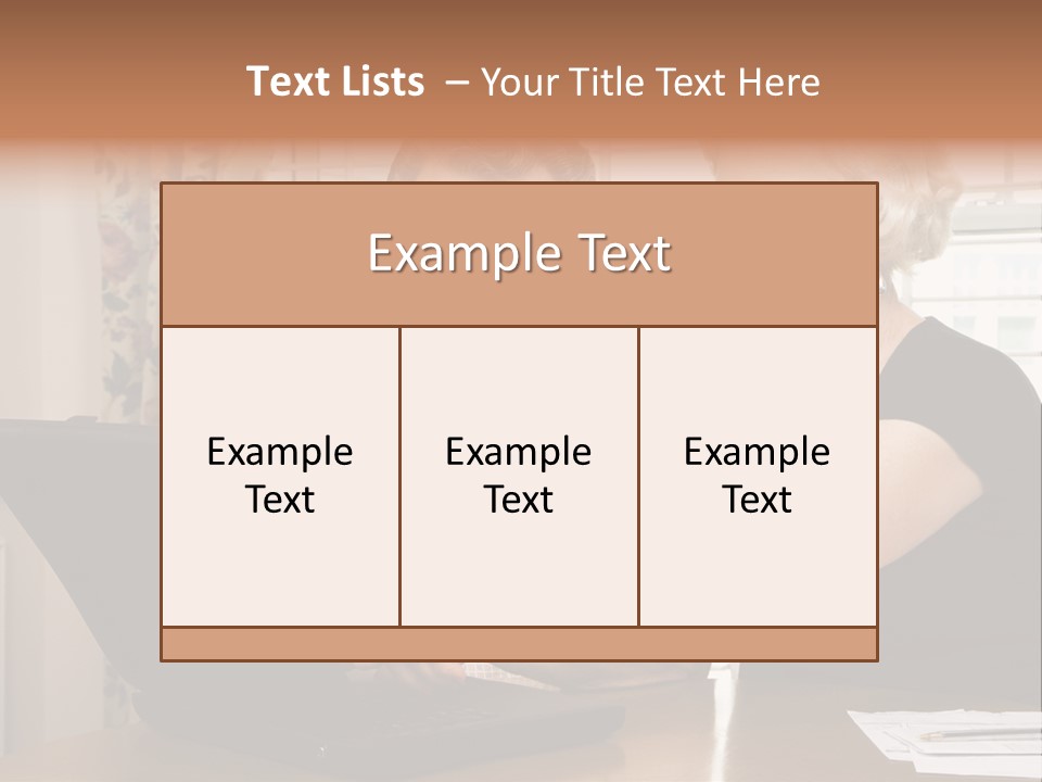 Mature Caucasian Couple Looking At Laptop. PowerPoint Template
