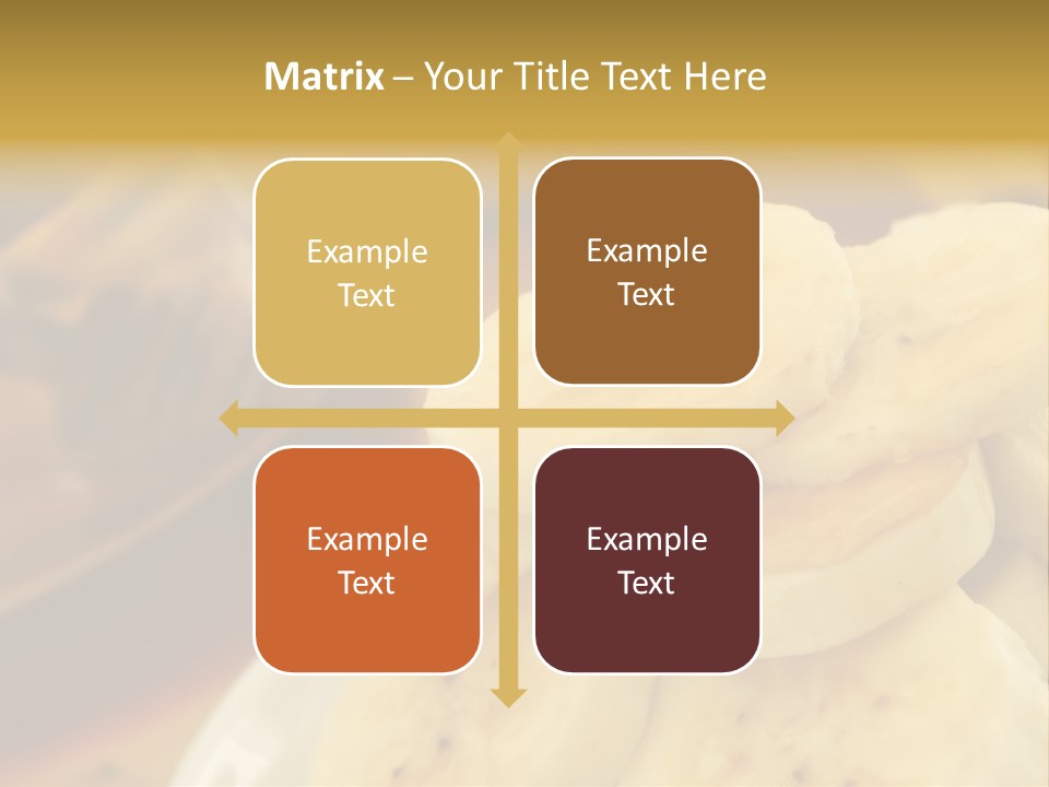 Banana And Honey Breakfast Composition PowerPoint Template