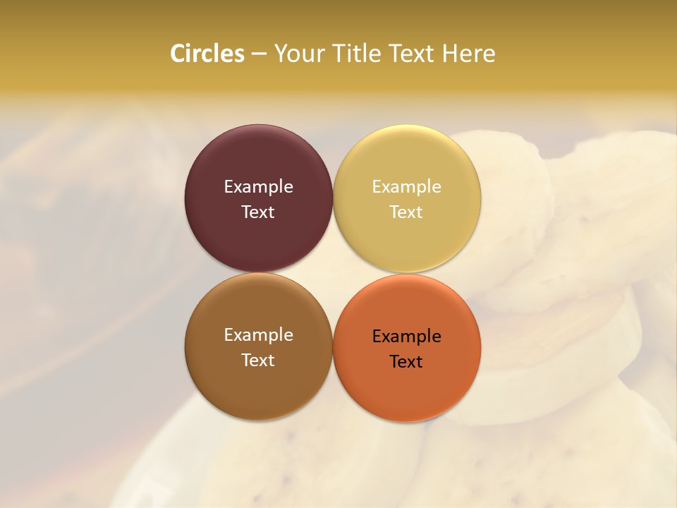 Banana And Honey Breakfast Composition PowerPoint Template