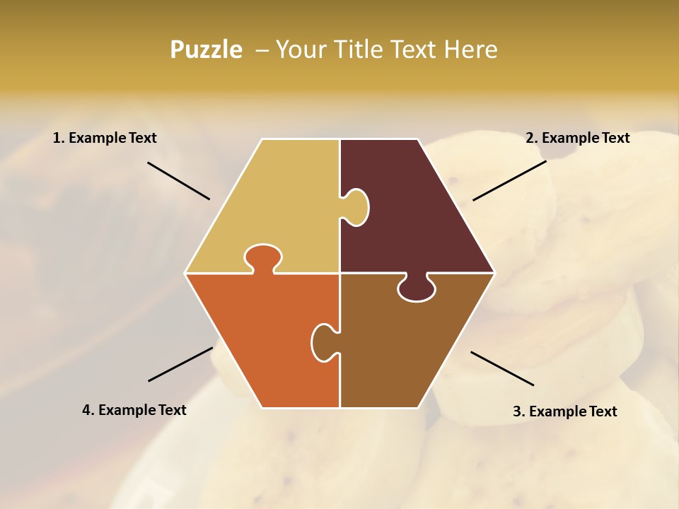 Banana And Honey Breakfast Composition PowerPoint Template