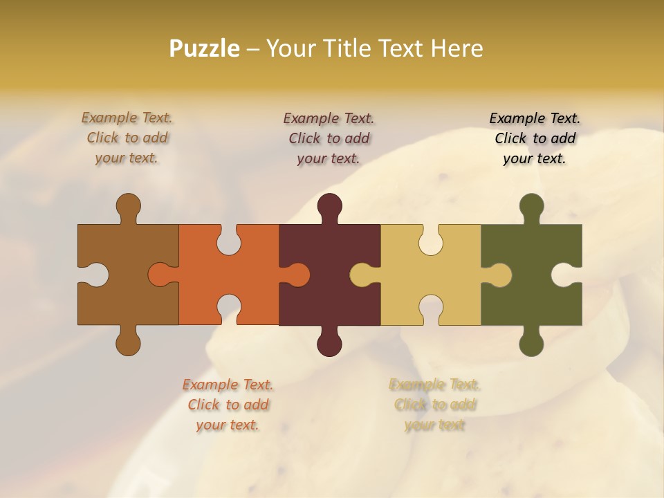 Banana And Honey Breakfast Composition PowerPoint Template