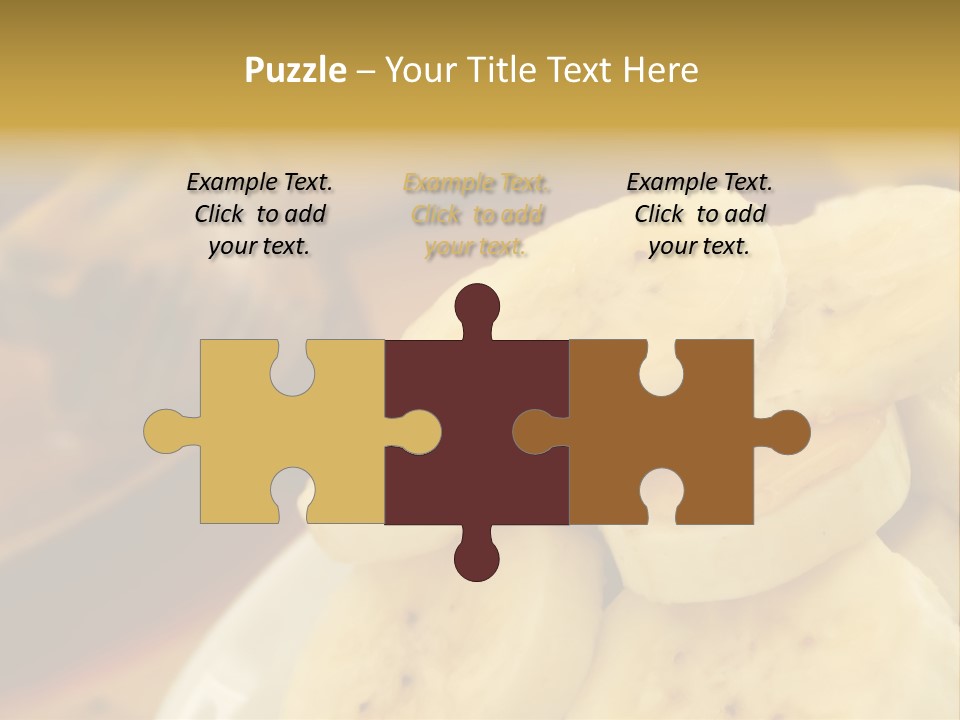 Banana And Honey Breakfast Composition PowerPoint Template