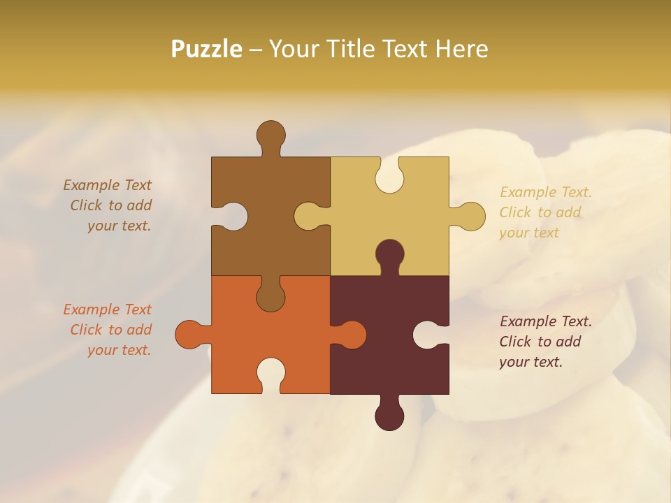 Banana And Honey Breakfast Composition PowerPoint Template