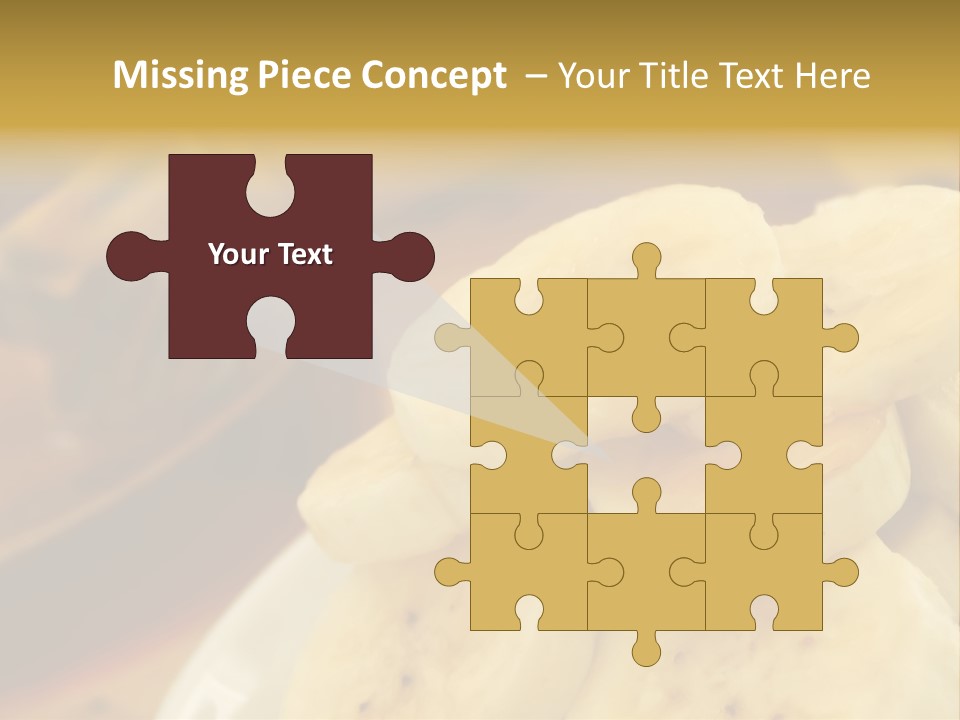 Banana And Honey Breakfast Composition PowerPoint Template