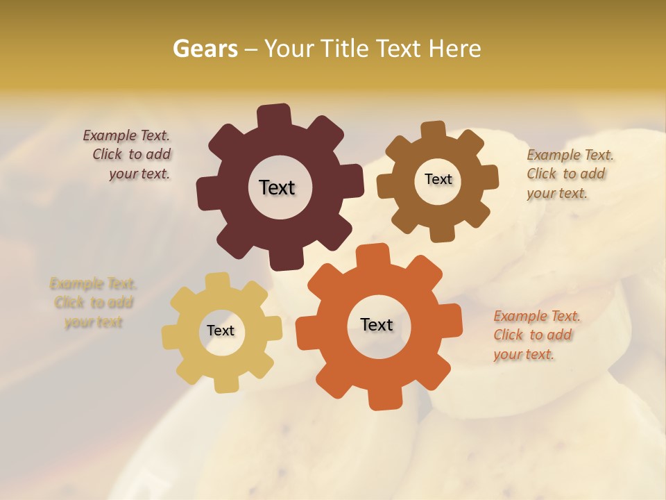Banana And Honey Breakfast Composition PowerPoint Template