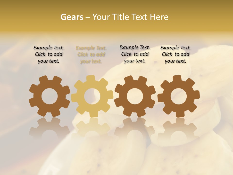 Banana And Honey Breakfast Composition PowerPoint Template