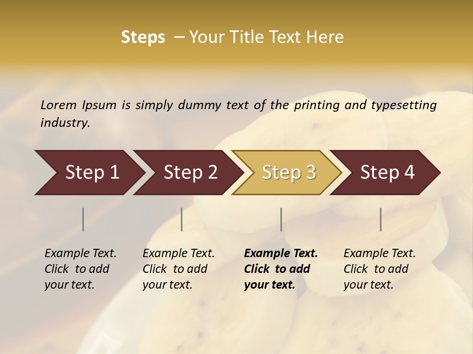 Banana And Honey Breakfast Composition PowerPoint Template