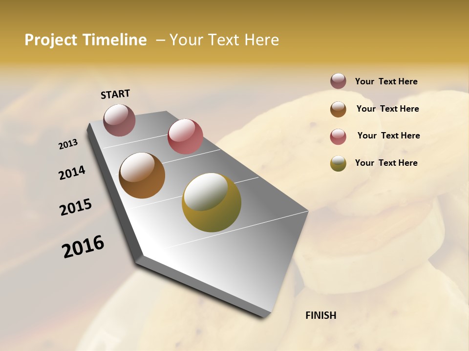 Banana And Honey Breakfast Composition PowerPoint Template