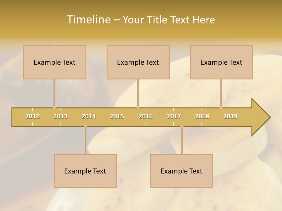 Banana And Honey Breakfast Composition PowerPoint Template