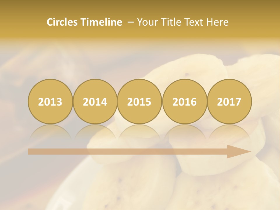 Banana And Honey Breakfast Composition PowerPoint Template