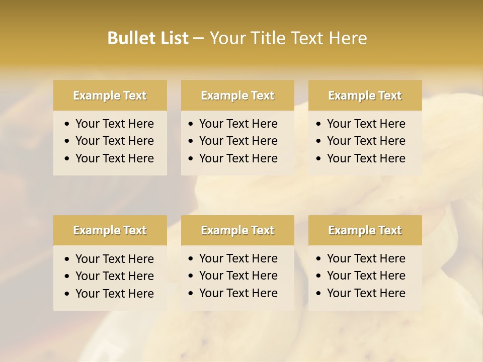 Banana And Honey Breakfast Composition PowerPoint Template
