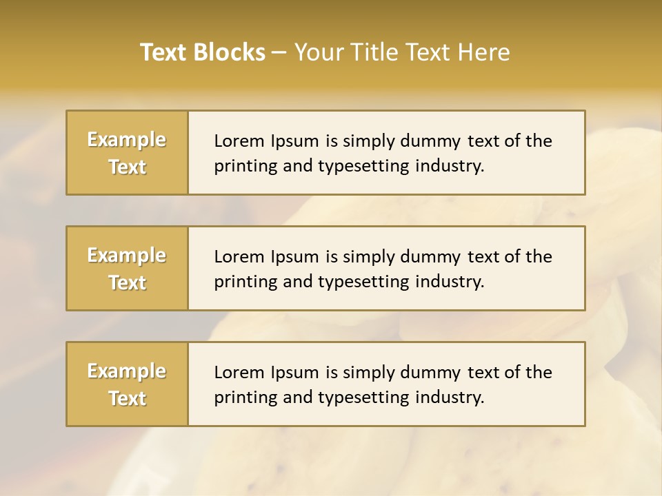 Banana And Honey Breakfast Composition PowerPoint Template