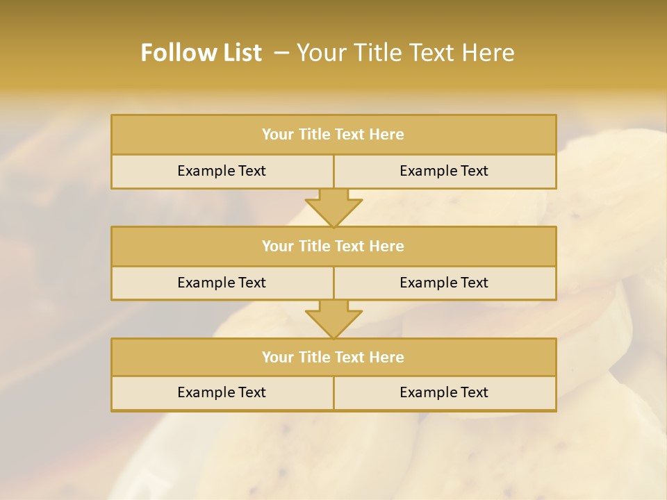 Banana And Honey Breakfast Composition PowerPoint Template