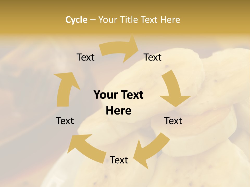 Banana And Honey Breakfast Composition PowerPoint Template