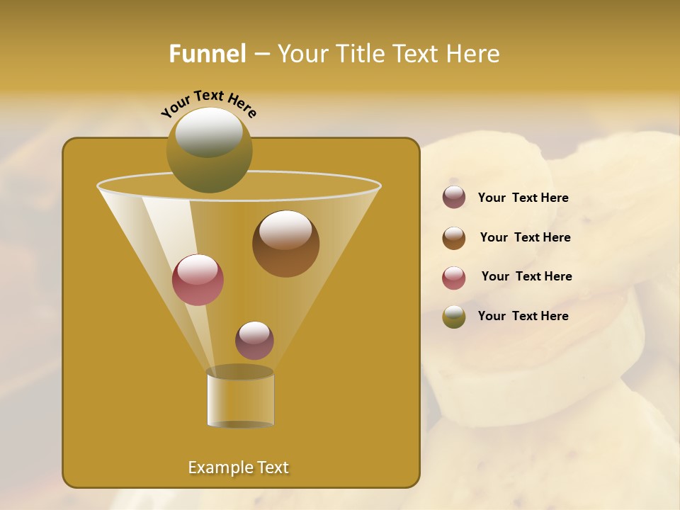 Banana And Honey Breakfast Composition PowerPoint Template
