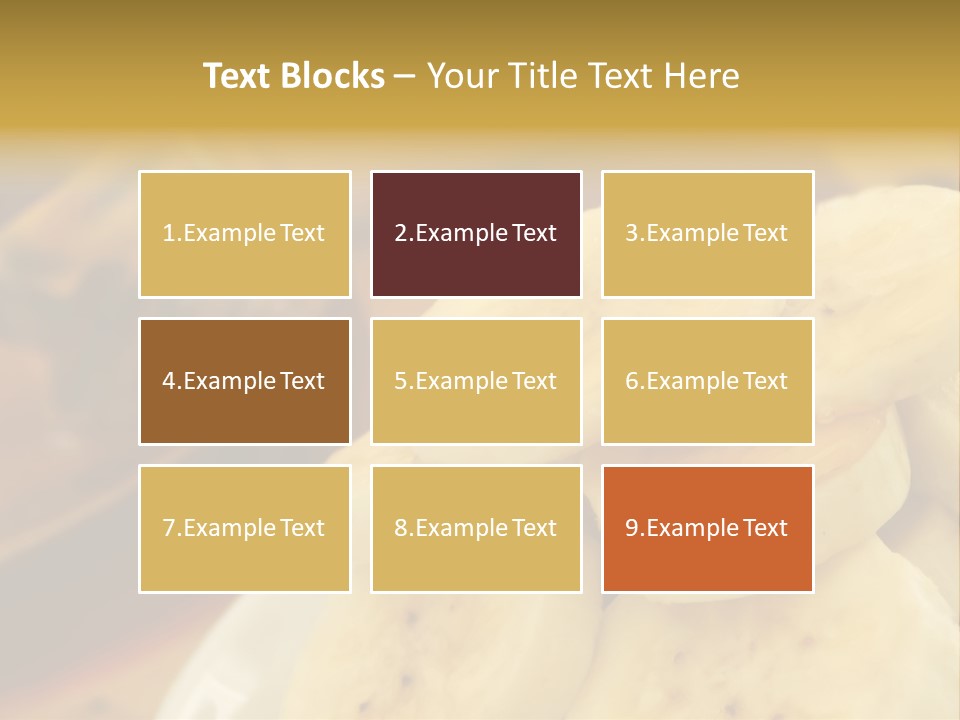 Banana And Honey Breakfast Composition PowerPoint Template