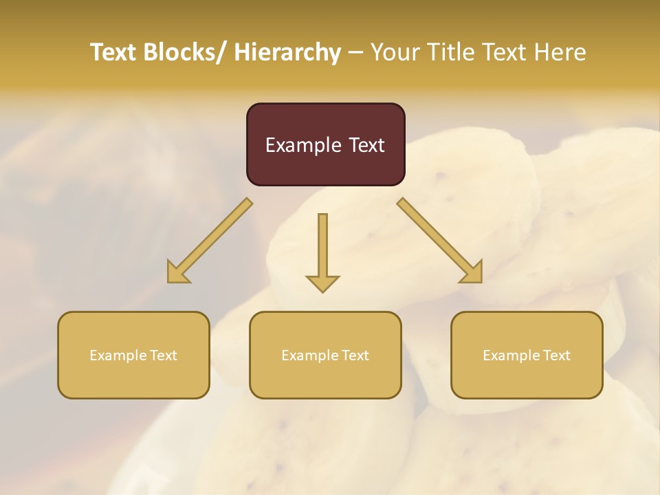 Banana And Honey Breakfast Composition PowerPoint Template