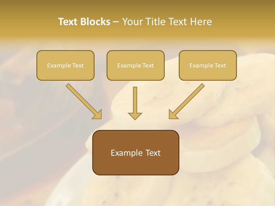 Banana And Honey Breakfast Composition PowerPoint Template