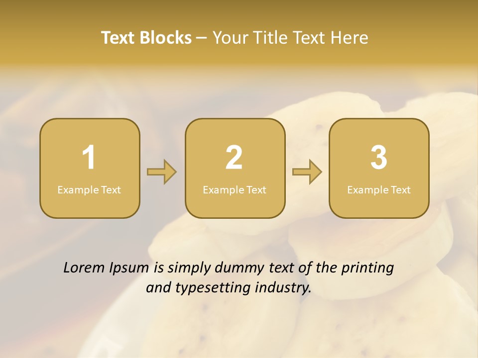 Banana And Honey Breakfast Composition PowerPoint Template