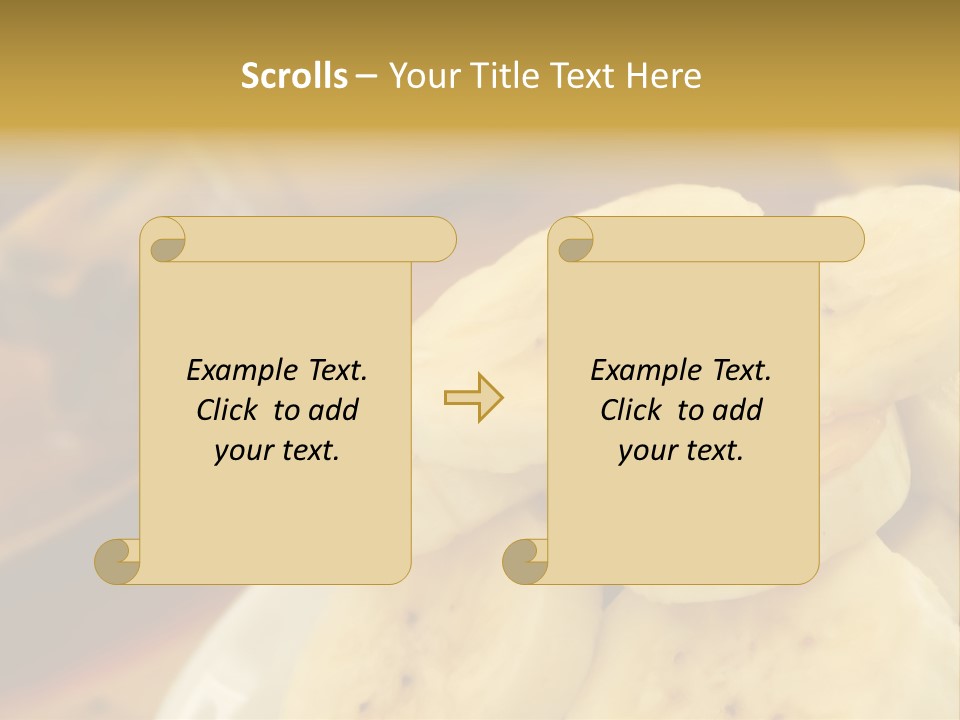 Banana And Honey Breakfast Composition PowerPoint Template