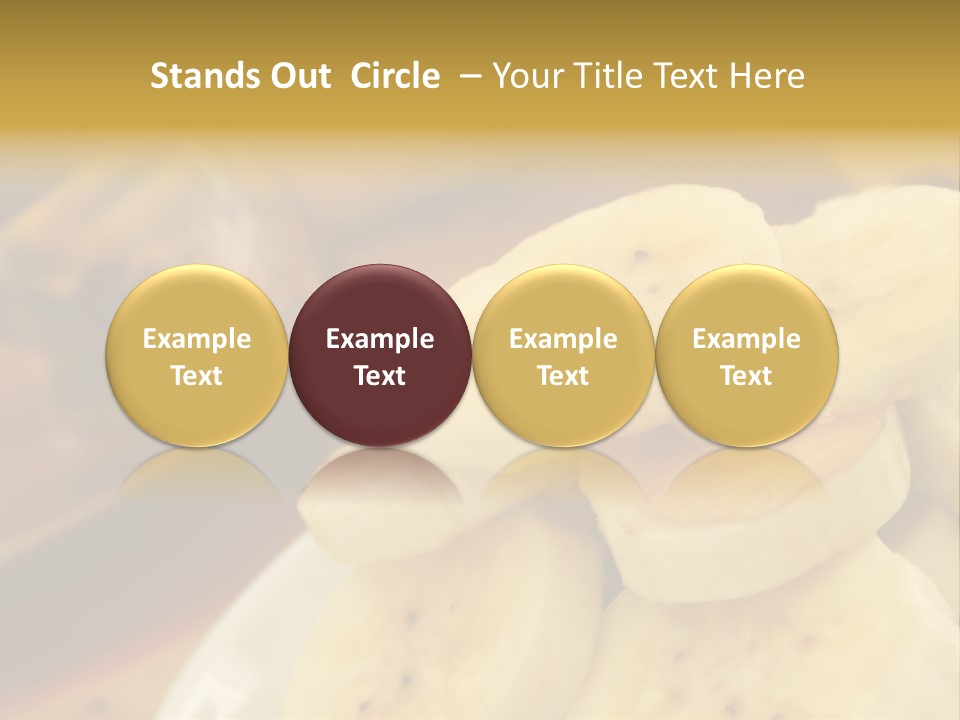 Banana And Honey Breakfast Composition PowerPoint Template