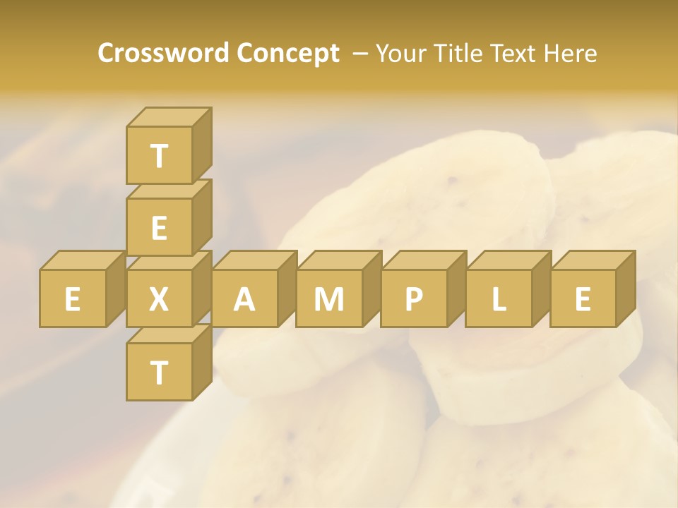 Banana And Honey Breakfast Composition PowerPoint Template