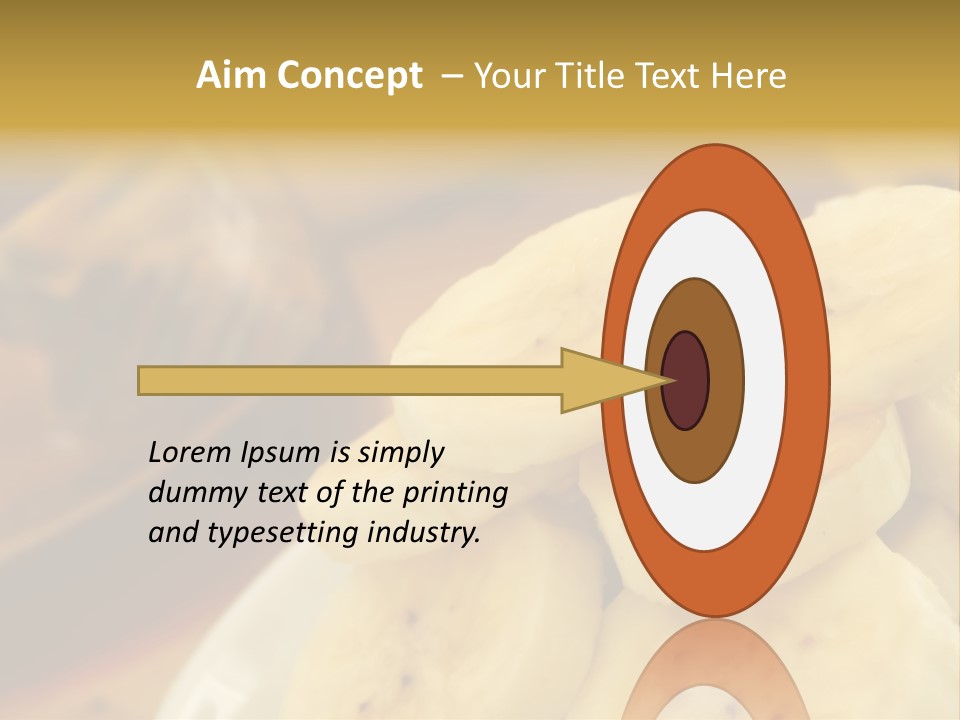 Banana And Honey Breakfast Composition PowerPoint Template