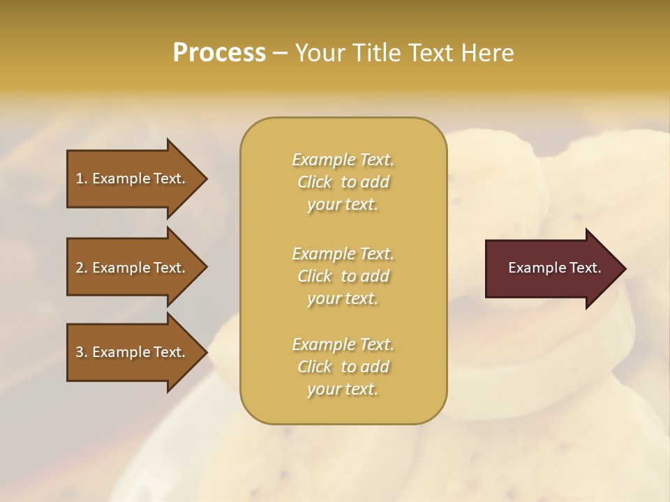 Banana And Honey Breakfast Composition PowerPoint Template
