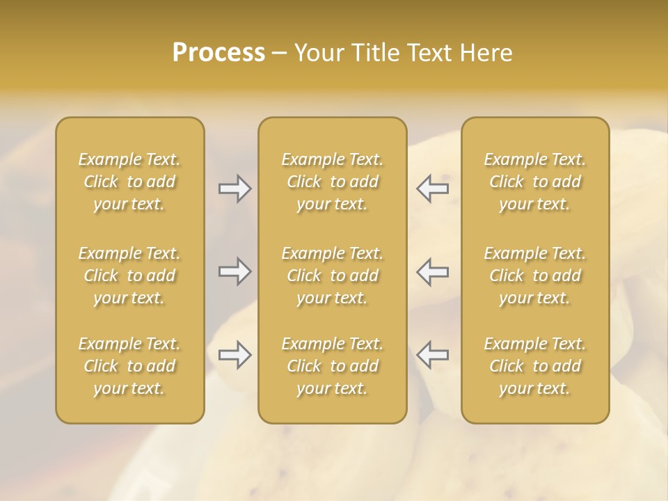 Banana And Honey Breakfast Composition PowerPoint Template