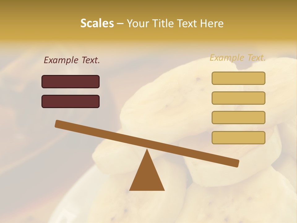 Banana And Honey Breakfast Composition PowerPoint Template