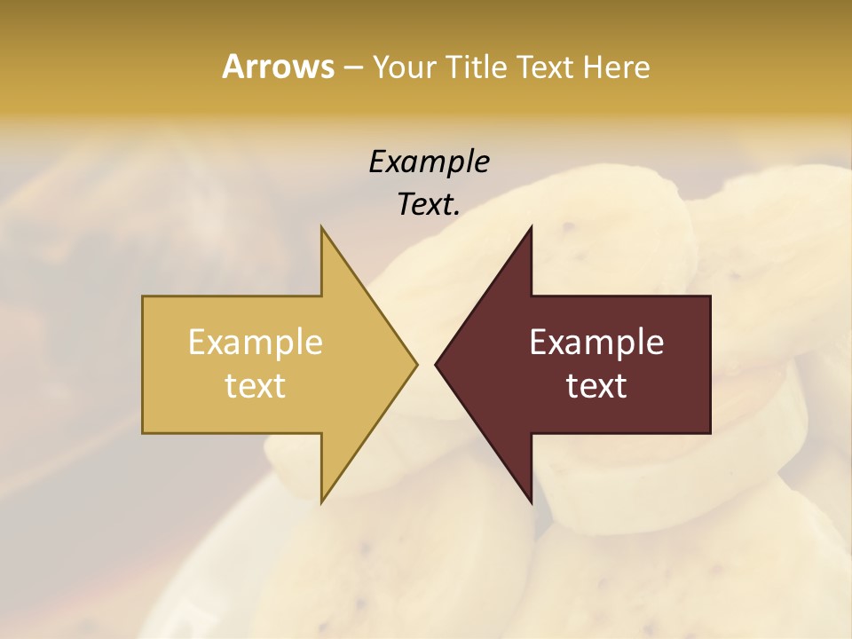 Banana And Honey Breakfast Composition PowerPoint Template