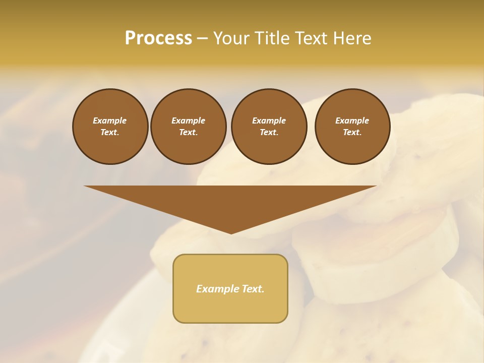 Banana And Honey Breakfast Composition PowerPoint Template