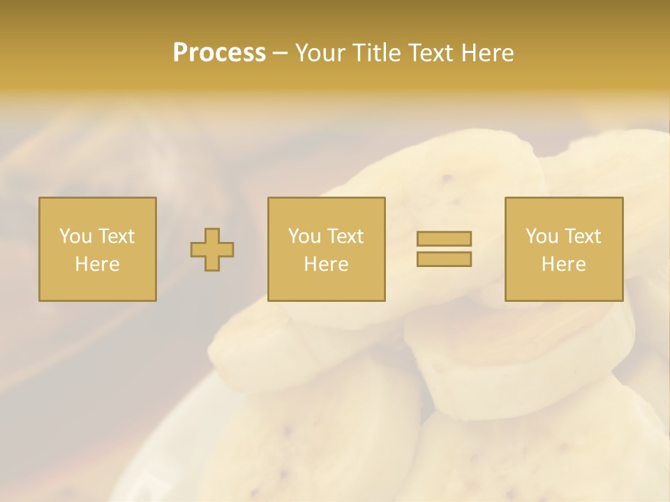 Banana And Honey Breakfast Composition PowerPoint Template