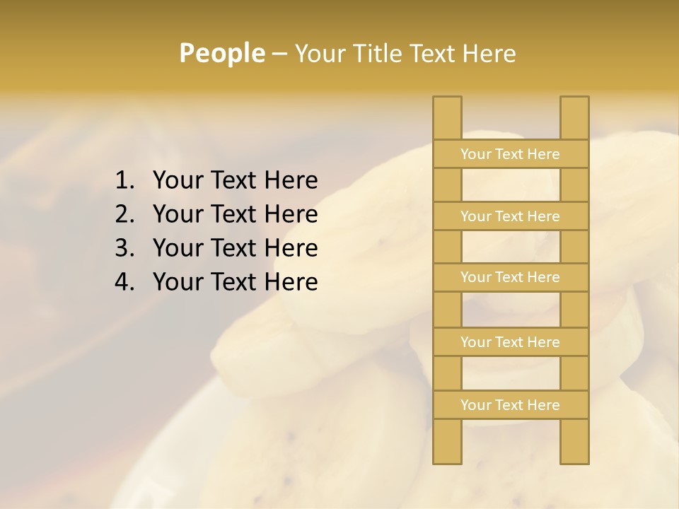 Banana And Honey Breakfast Composition PowerPoint Template