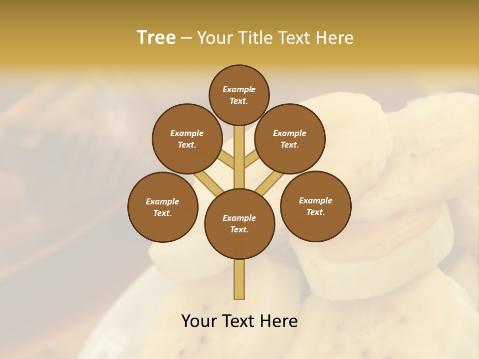 Banana And Honey Breakfast Composition PowerPoint Template
