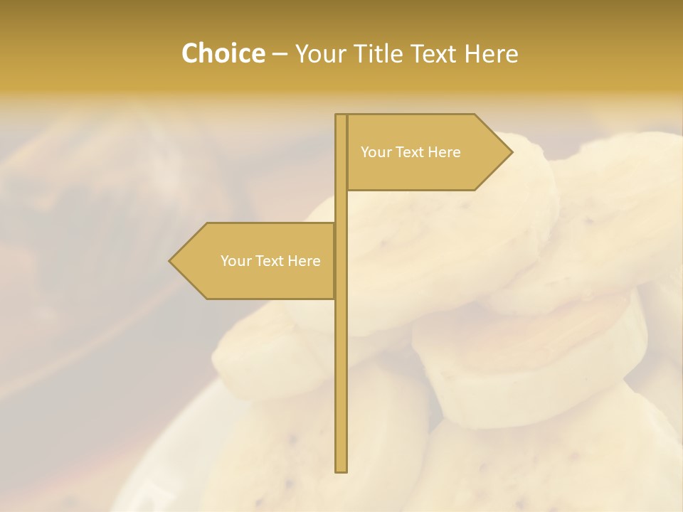 Banana And Honey Breakfast Composition PowerPoint Template
