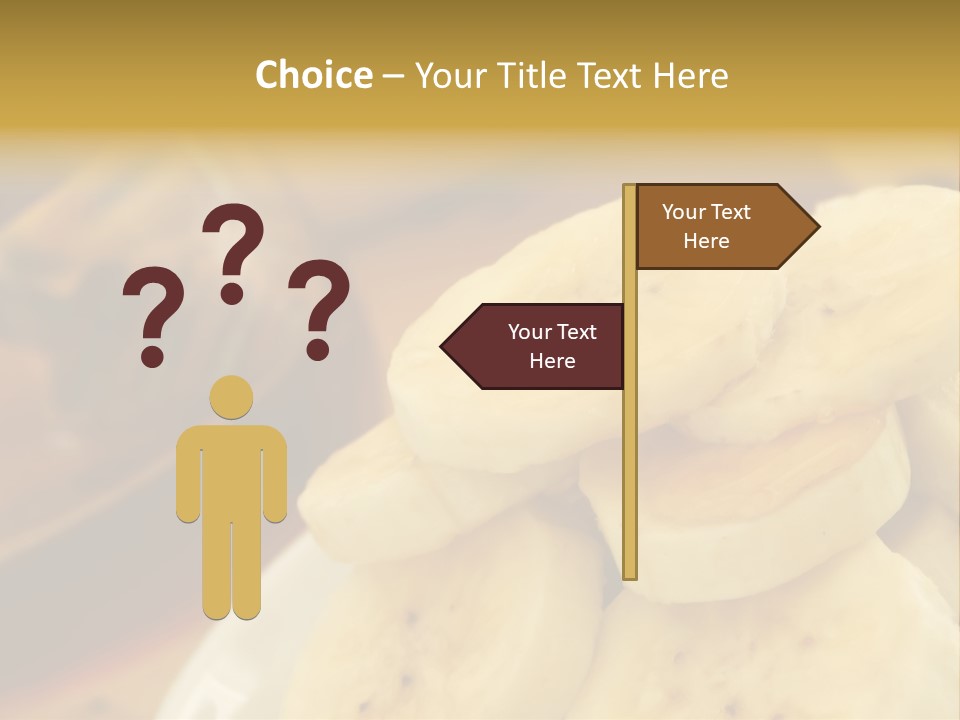 Banana And Honey Breakfast Composition PowerPoint Template