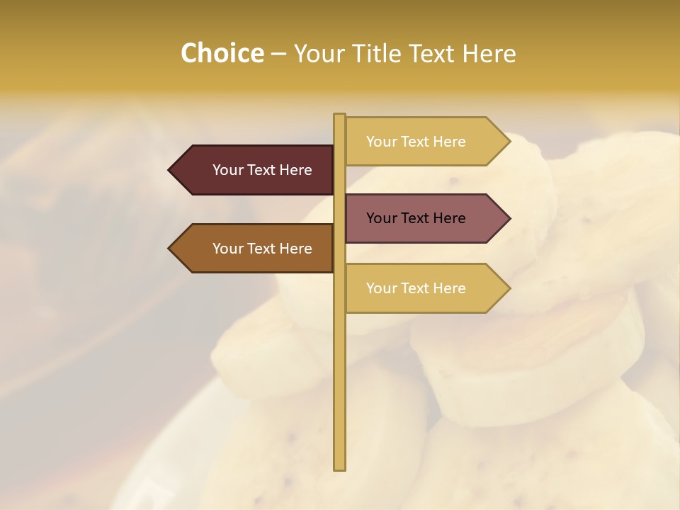 Banana And Honey Breakfast Composition PowerPoint Template