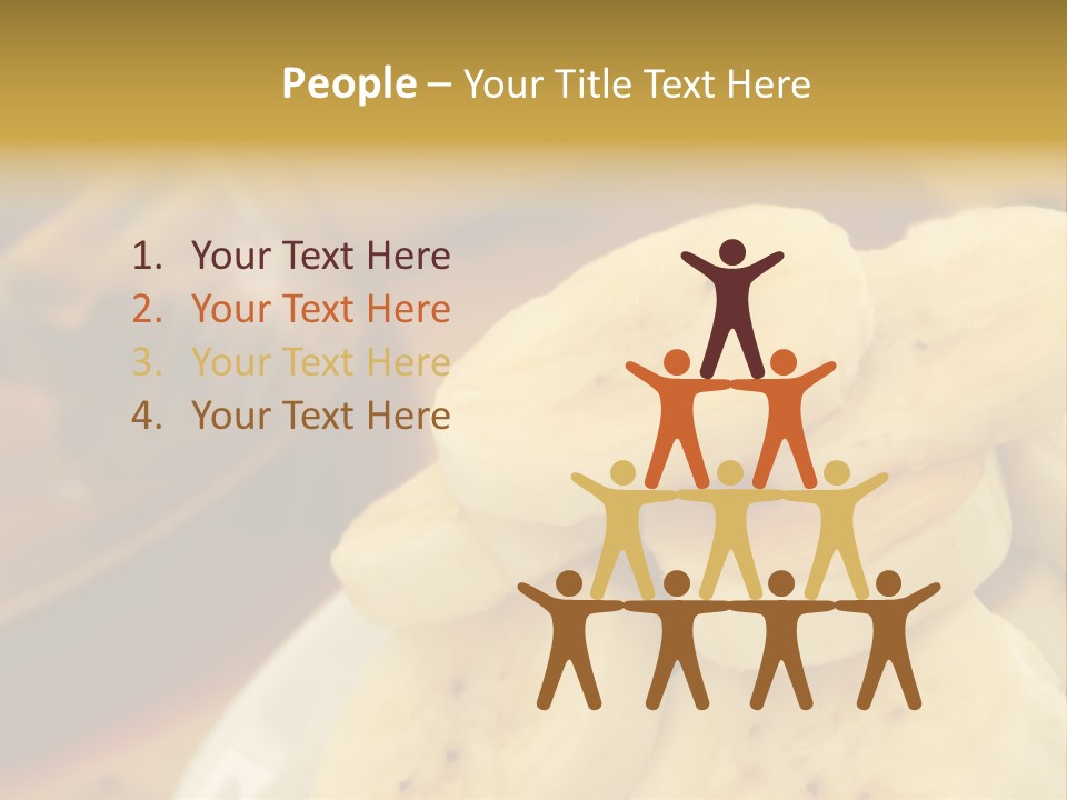 Banana And Honey Breakfast Composition PowerPoint Template