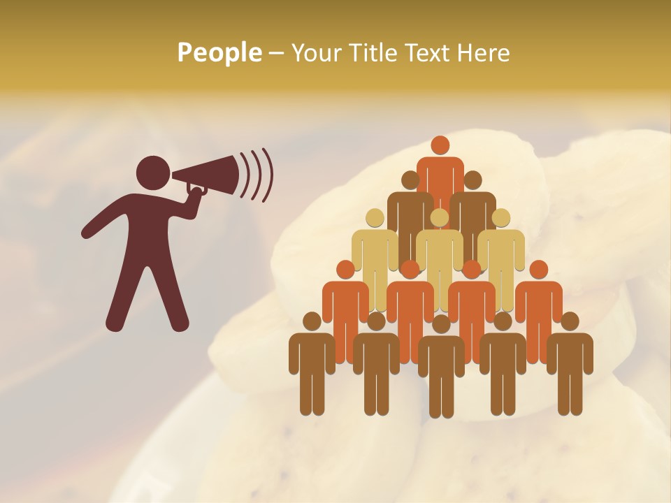 Banana And Honey Breakfast Composition PowerPoint Template