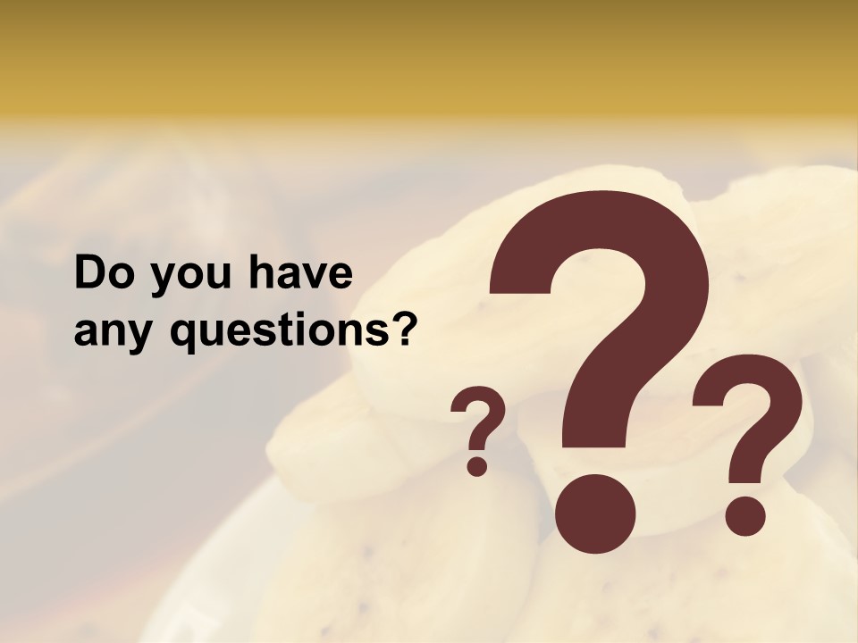 Banana And Honey Breakfast Composition PowerPoint Template