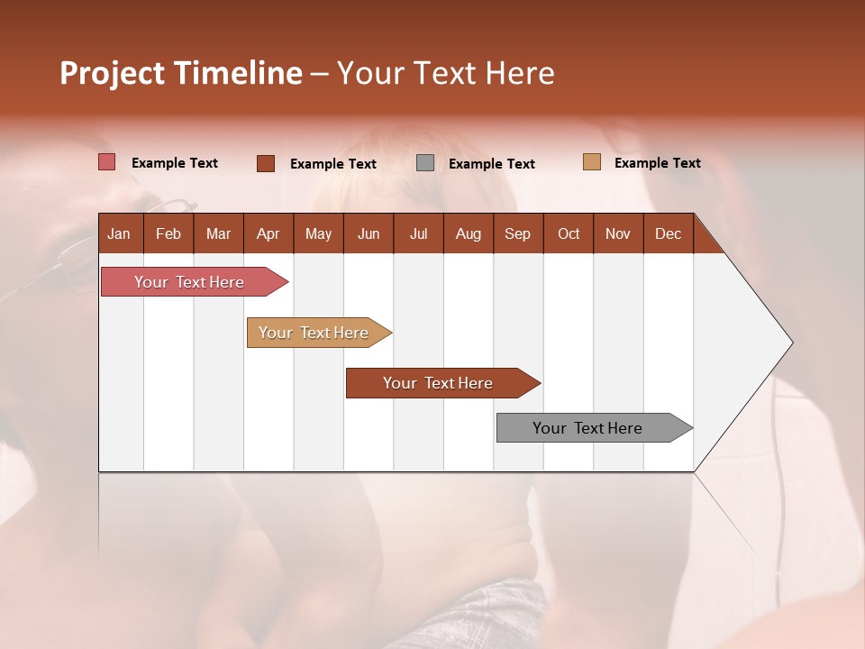 The Father Learns The Son To Clean Teeth PowerPoint Template